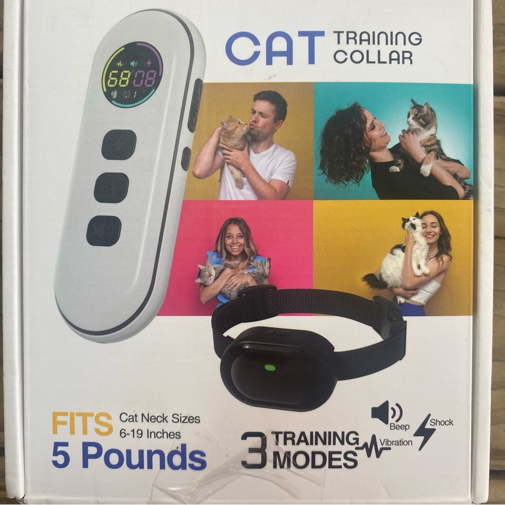 Cat Training Collar 3 Training Modes 5 Pounds, 6-19 inches New (open Box)